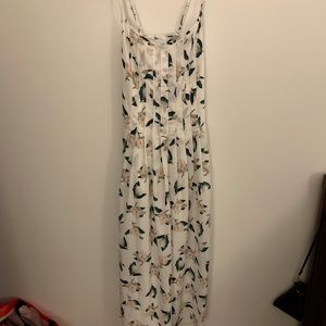 Banana Republic Midi Dress – White Floral